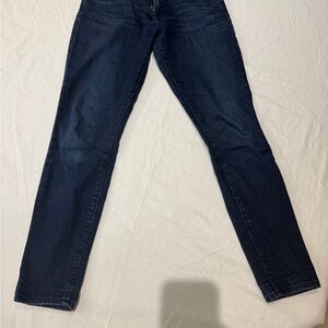 7 For All Mankind Dark Blue Straight Leg Jeans